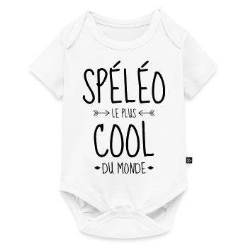 spéléologue / spéléologie / spéléo / alpiniste - Body à manches courtes Premium Bébé - blanc - Devant