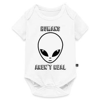 HUMANS AREN'T REAL - Baby Premium short-sleeve bodysuit - white - Front