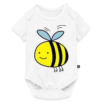 comic_biene_002 - Baby Premium short-sleeve bodysuit - white - Front