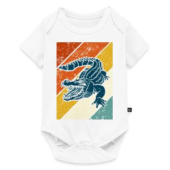 alligator - Baby Premium short-sleeve bodysuit - white - Front