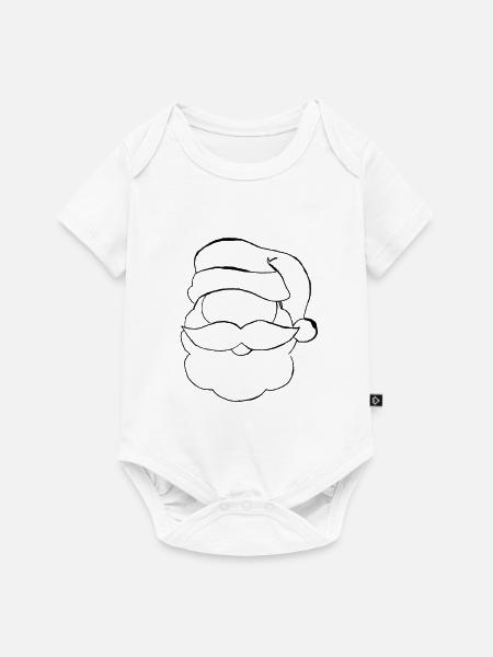 Der Weihnachtsmann Nikolaus oder auch Santa Claus - Baby Premium Kurzarmbody - Weiß