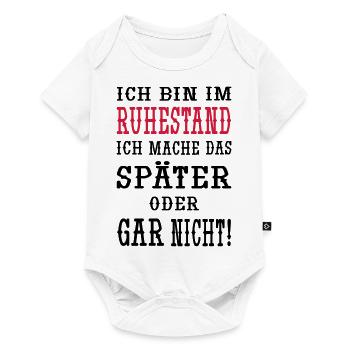 Ich bin im Ruhestand - Baby Premium Kurzarmbody - Weiß - Vorne