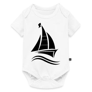 Sailing Sailboat Sailing Certificate - Baby Premium short-sleeve bodysuit - white - Front