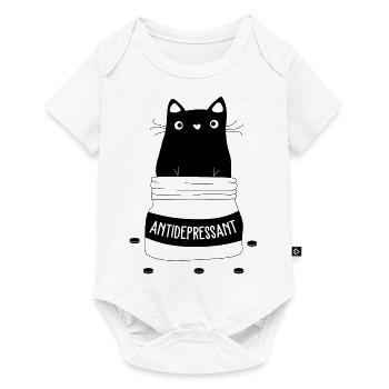 Antidepressant Cat Cat Lover Pets - Baby Premium short-sleeve bodysuit - white - Front