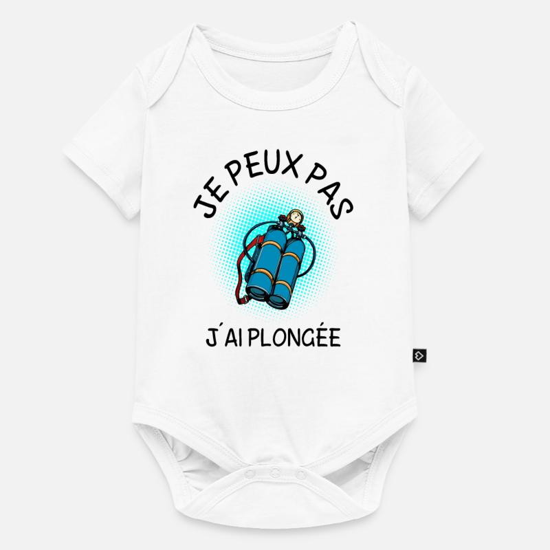je peux pas j ai plongée - Body à manches courtes Premium Bébé - blanc