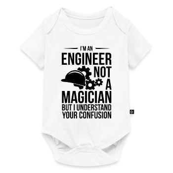 ENGINEER NOT MAGICIAN - Baby Premium short-sleeve bodysuit - white - Front