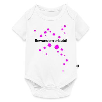 Bewundern erlaubt Märchen Prinzessin wunderbar Fee - Baby Premium Kurzarmbody - Weiß - Vorne