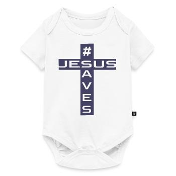 Jésus-Christ T-shirt #Jesus saves - Body à manches courtes Premium Bébé - blanc - Devant