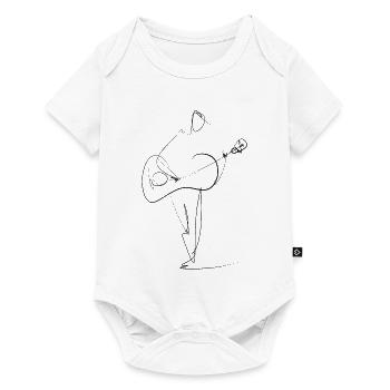 Gitarre - Baby Premium Kurzarmbody - Weiß - Vorne