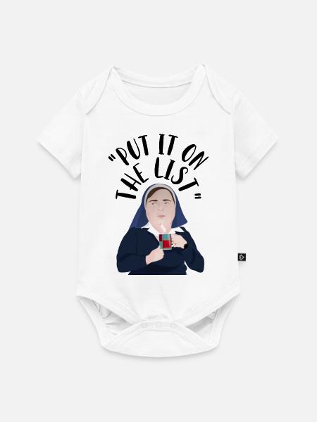 Derry Nordirland Schwester Michael - Baby Premium Kurzarmbody - Weiß