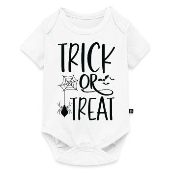 Trick Or Treat Halloween - Baby Premium Kurzarmbody - Weiß - Vorne