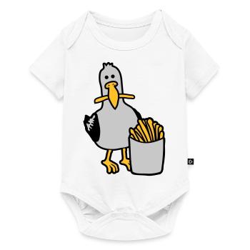Joyeuses frites volées à la mouette - Body à manches courtes Premium Bébé - blanc - Devant