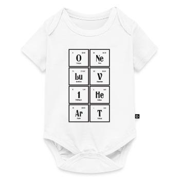 One Love One Heart | Periodic Table of Elements - Baby Premium short-sleeve bodysuit - white - Front