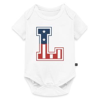 Letter L USA - Baby Premium short-sleeve bodysuit - white - Front