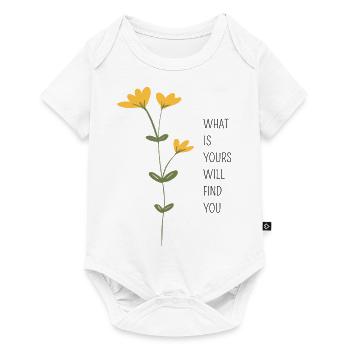 QUEL EST LE VÔTRE VOUS TROUVERA - Body à manches courtes Premium Bébé - blanc - Devant