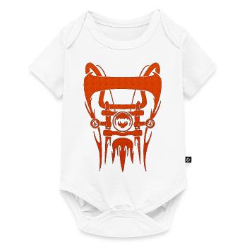 Ride Motorcycle Bike moped motocross riding biker - Baby Premium short-sleeve bodysuit - white - Front