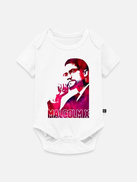 Malcolm X - Baby Premium Kurzarmbody - Weiß