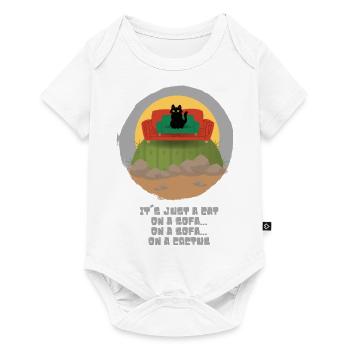 Just a cat - Baby Premium Kurzarmbody - Weiß - Vorne