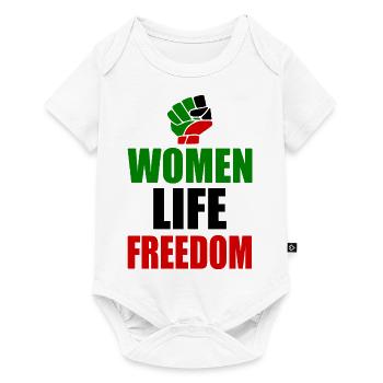Women life freedom iran - Body à manches courtes Premium Bébé - blanc - Devant