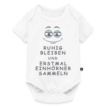Einhörner sammeln - Baby Premium Kurzarmbody - Weiß - Vorne