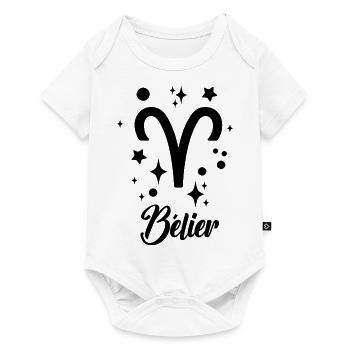 bélier - Body à manches courtes Premium Bébé - blanc - Devant