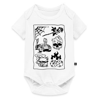Style de rue - Body à manches courtes Premium Bébé - blanc - Devant
