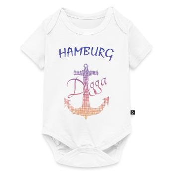Hamburg Digga - Baby Premium Kurzarmbody - Weiß - Vorne