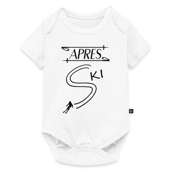 Apres Ski Skiing - Baby Premium Kurzarmbody - Weiß - Vorne