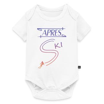 Apres Ski ski - Baby Premium Kurzarmbody - Weiß - Vorne