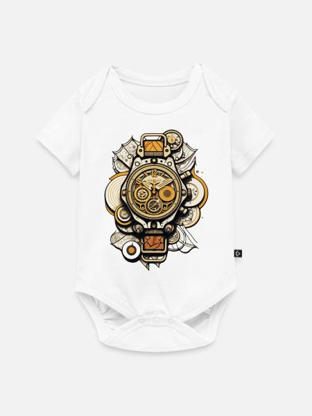 Vintage Armbanduhren sind Kult und Kultur - Baby Premium Kurzarmbody - Weiß
