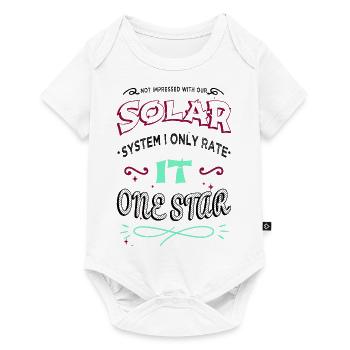 colors bday astronomy tshirt telescope funny quote - Baby Premium Kurzarmbody - Weiß - Vorne