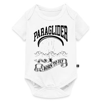 Paraglider Legend Born To Fly | World Paragliding - Baby Premium short-sleeve bodysuit - white - Front