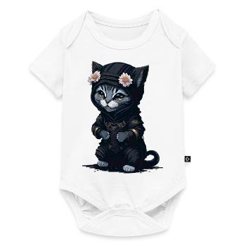 With this motif you will become a ninja - Baby Premium short-sleeve bodysuit - white - Front