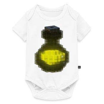 Secret Cool Yellow Tee Hoodie Black Crystal Bottle - Baby Premium short-sleeve bodysuit - white - Front