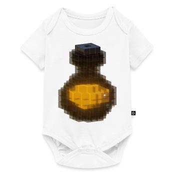3D Design Noir Cubes 3D Bouteille Potion Orange 2023 - Body à manches courtes Premium Bébé - blanc - Devant