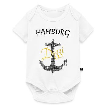 Hamburg, Hansestadt, St. Pauli - Baby Premium Kurzarmbody - Weiß - Vorne