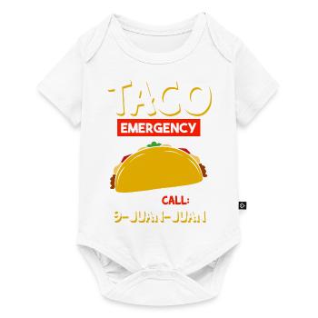 Taco Tortilla Mais Mexiko Essen I Geschenk - Baby Premium Kurzarmbody - Weiß - Vorne