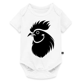 Chicken Chicken House Poultry Rooster Farm - Baby Premium short-sleeve bodysuit - white - Front