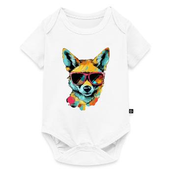 Théo le chacal - Body à manches courtes Premium Bébé - blanc - Devant