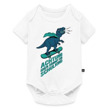 Inscription scolaire 1ère année T-Rex Cadeau - Body à manches courtes Premium Bébé - blanc - Devant