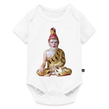 Ruesi - Meditating Jungle Preacher - Baby Premium short-sleeve bodysuit - white - Front
