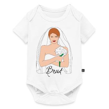 Bride Brown 1 - Baby Premium short-sleeve bodysuit - white - Front