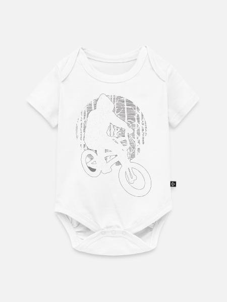 Fahrrad - Baby Premium Kurzarmbody - Weiß