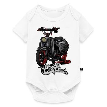 Swallow (black) // Illustration - Baby Premium short-sleeve bodysuit - white - Front