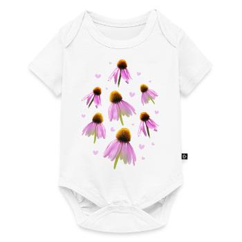 Échinacée Sonnenhut - Body à manches courtes Premium Bébé - blanc - Devant
