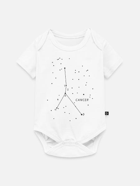 Konstellation Krebs - Baby Premium Kurzarmbody - Weiß