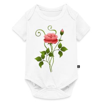 Fleur - Body à manches courtes Premium Bébé - blanc - Devant