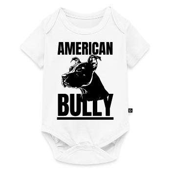 American Bully King - Der Herrscher der Straße - Baby Premium Kurzarmbody - Weiß - Vorne