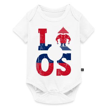 Laos Lao Laotian Flag Elephant Lao I Cadeau - Body à manches courtes Premium Bébé - blanc - Devant