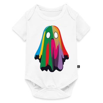 Cute and Colorful Ghost / Halloween - Baby Premium short-sleeve bodysuit - white - Front